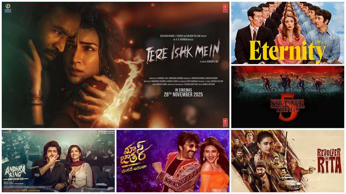 தனுஷின் `Tere Ishk Mein' முதல் கீர்த்தியின் `ரிவால்வர் ரீட்டா' வரை இந்த வார ஓடிடி, தியேட்டர் ரிலீஸ்