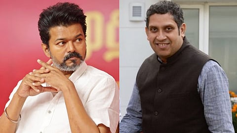 தவெக தலைவர் விஜய், காங்கிரஸ் நிர்வாகி பிரவீன் சக்கரவர்த்தி