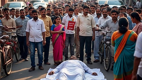  five years jail in protest with corpses rajasthan bjp govt new law passes