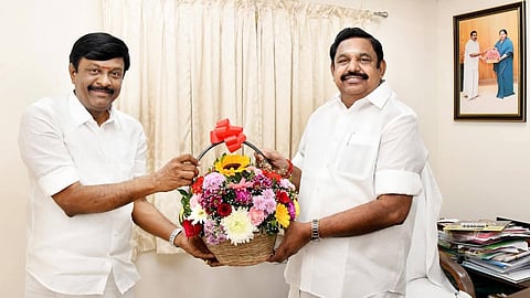 KA Sengottaiyan brother son kk selvam joins aidmk