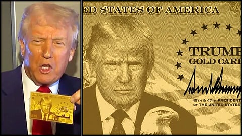 donald trump Unveiled His $1 Million Gold Card Visa