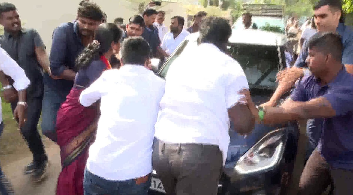 விஜய் காரை வழிமறித்த தூத்துக்குடி மாவட்ட பெண் நிர்வாகி.. பனையூரில் பரபரப்பு! நடந்தது என்ன?