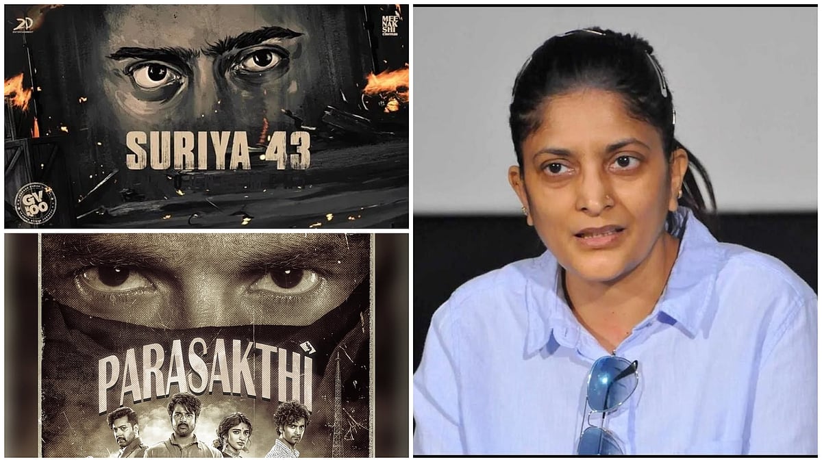 சூர்யாவின் `புறநானூறு' SKவின் `பராசக்தி' ஆனது எப்படி? சுதா கொங்கராவின் பதில் | Sudha Kongara