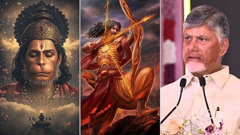 ஹனுமான் - அர்ஜுனன் - சந்திரபாபு நாயுடு