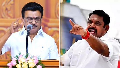 முக ஸ்டாலின் - எடப்பாடி பழனிசாமி