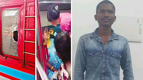 நாகர்கோவில் அருகே ரயில் மீது கல்லெறிந்த வடமாநில இளைஞர் கைது