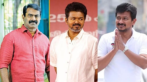 சீமான், விஜய், உதயநிதி ஸ்டாலின்