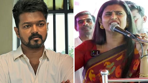 தவெக தலைவர் விஜயை விமர்சித்த பாஜக நிர்வாகி கஸ்தூரி