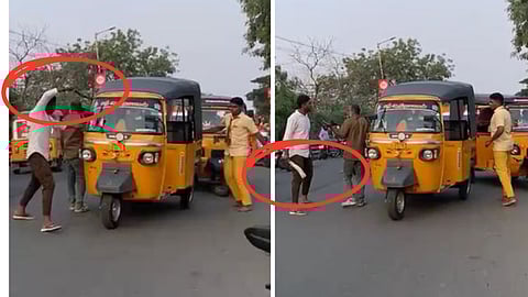 திருச்சியில் சக மாணவரை அரிவாளால் வெட்டமுயன்ற பள்ளி மாணவர்