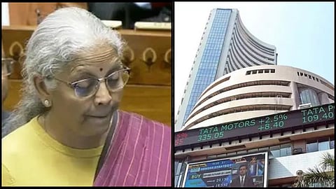 what reason of Stock Market Crash on union budget 2026 announce