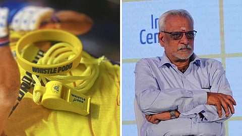 விசில் குறித்து பதிலளிக்க விரும்பாத சிஎஸ்கே சிஇஒ காசி விஸ்வநாதன்