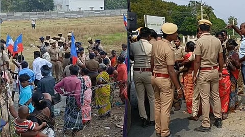 பெருமாள்புரம் பொதுமக்கள் போராட்டம்