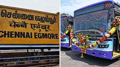 எழும்பூர் ரயில் நிலைய பராமரிப்பு பணி காரணமாக கூடுதல் பேருந்துகள் இயக்கம்
