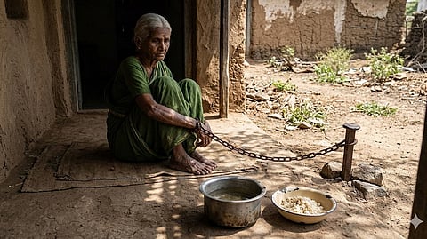 Police Rescue Elderly Woman Chained by Son in Namakkal