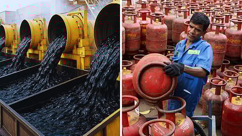 கச்சா எண்ணெய் - எல்பிஜி சிலிண்டர்