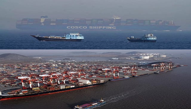 Ships stranded near Hormuz 