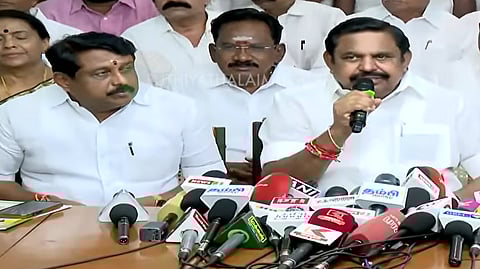 EPS announcements regarding which constituencies were allotted aiadmk alliance