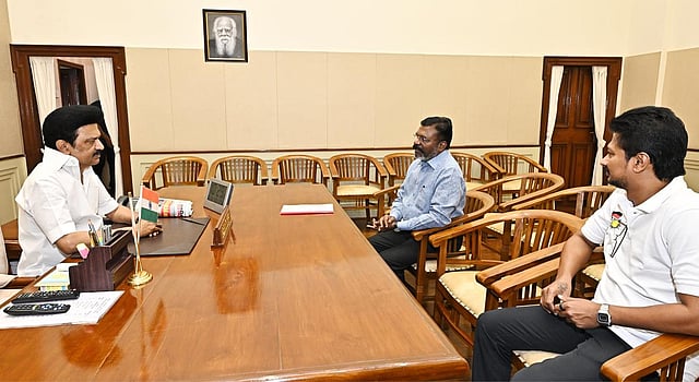 Thirumavalan & MK Stalin  