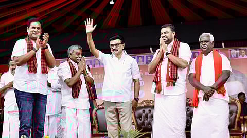 MK Stalin Holds Campaign Rally in Four Tiruvarur Seats