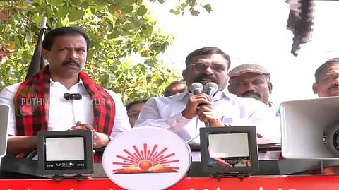 Thirumavalavan Campaigns for DMK's I.P. Senthilkumar