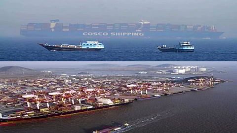 Ships stranded near Hormuz 