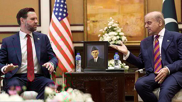 J.D. Vance &  Pakistan PM Shehbaz Sharif