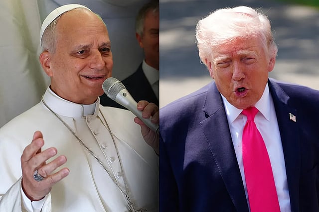 pope leo - Trump