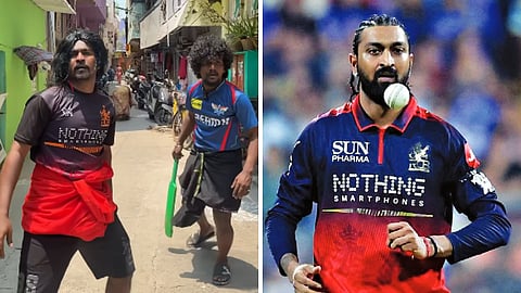 krunal pandya shares lungiboys video