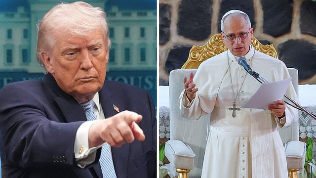 trump - pope leo