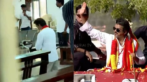 Vijay Prays at Church in Trichy During Campaign