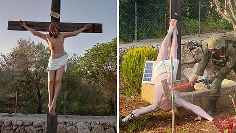 IDF investigate about Israeli soldier breaks Jesus statue