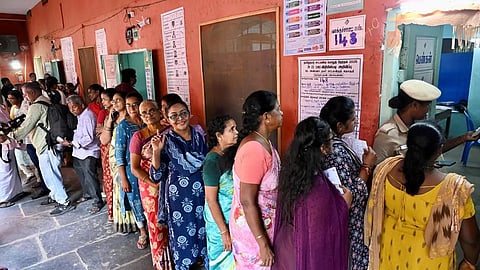 As of 9 AM, 17.69 percent voter turnout has been recorded in Tamil Nadu