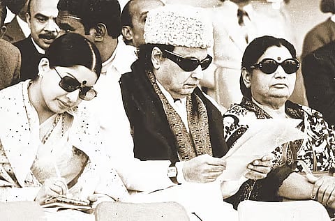 jayalalithaa, mgr and  janaki 