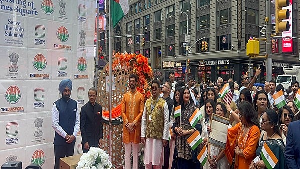indians at Times Square  