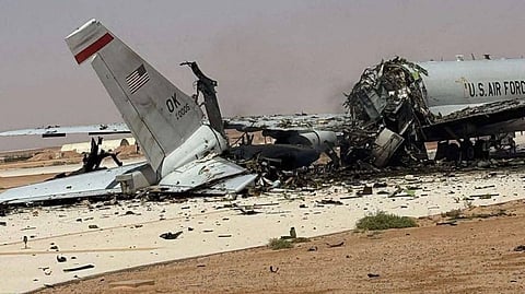 Iran attacked USAF E-3 Sentry destroyed  at Prince Sultan Airbase in Saudi Arabia