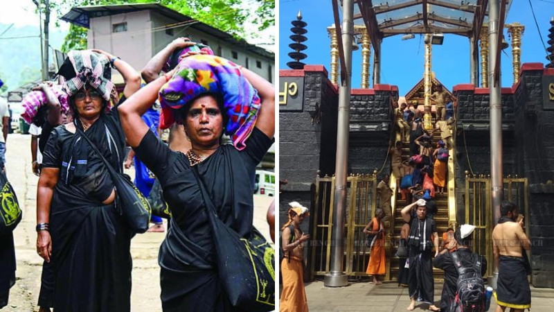 sabarimala female devotees