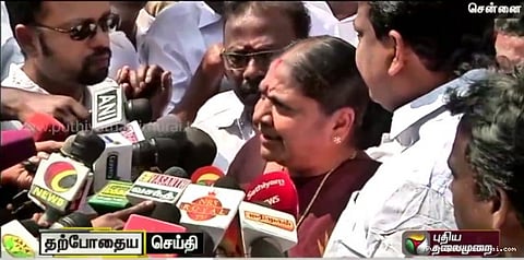மிரட்டல் கால்களால்..எம்எல்ஏக்கள் ஃபோன் ஸ்விட்ச் ஆஃப்: வளர்மதி விளக்கம்