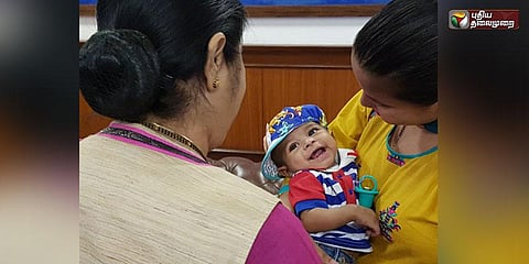 ’சிரித்துக்கொண்டே இரு’: பாக். குழந்தையை வாழ்த்திய சுஷ்மா