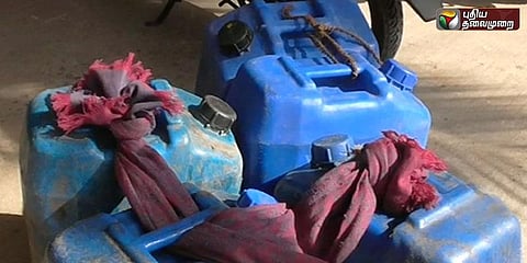 மணல் திருட்டு சோதனையில் பிடிபட்டது சாராயம்