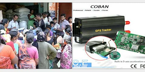 ரேஷன் பொருட்கள் கடத்தலை தடுக்க லாரியில் ஜிபிஎஸ் கருவி