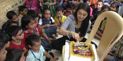 32 குழந்தைகளுடன் பிறந்த நாள் கொண்டாடிய ஹன்சிகா!