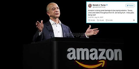 ட்ரம்பின் ஒரே ஒரு ட்வீட்.... 5.7 பில்லியன் டாலரை இழந்த அமேசான்