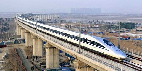 1200 கி.மீ. தூரத்தை நான்கரை மணி நேரத்தில் கடக்கும் புல்லட் ரயில்