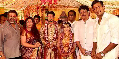நடிகர் விஷால் தங்கை திருமணம்: திரையுலகினர் வாழ்த்து