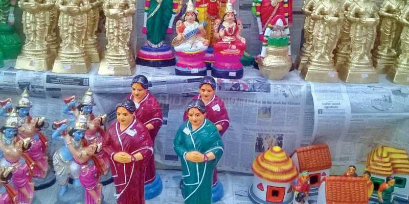 ஜெயலலிதா உருவ கொலு பொம்மை