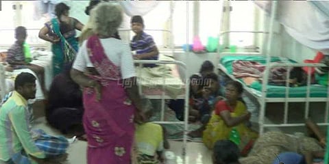 குவியும் நோயாளிகள்: ஒரே படுக்கையில் இருவர்.. அரசு மருத்துவமனையின் அவலம்!