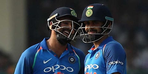 கோலி, ரோகித் அதிரடி சதத்தால் இந்திய அணி 337 ரன்கள் குவிப்பு