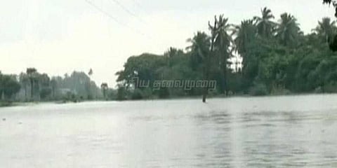 பருவமழை எதிரொலி: நாகை அடப்பாற்றில் கோட்டாட்சியர் ஆய்வு