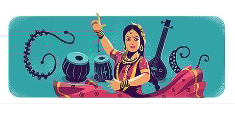 கதக் நடனக் கலையின் பேரரசியை நினைவுகூர்ந்த டூடுல்