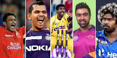 ஐ.பி.எல். டி20: பேட்ஸ்மேன்களை ஏமாற்றிய பந்துவீச்சாளர்கள் !